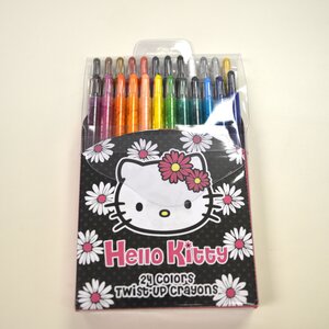 Hello Kitty Daisy 24C Twist Up Crayon Set