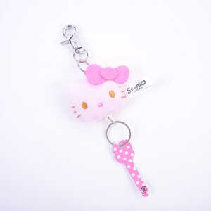 Hello Kitty Plush Reel Key Ring (Pink)