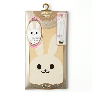 Takeuchi Animal Fake Tights (Rabbit) White