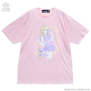 LISTEN FLAVOR Danganronpa V3: Killing Harmony Kaede Akamatsu Magical Transformation Big T-Shirt Light Pink