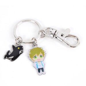 Free! SD Makoto & Icon Metal Keychain