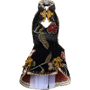 figma Styles Mini Skirt Chinese Dress Outfit (White/Black) Black