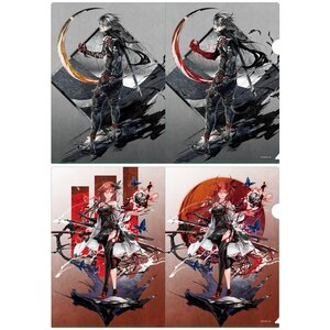 Quiz RPG: The World of Mystic Wiz / Ashura: Vermilion Edge A4 Clear File Set