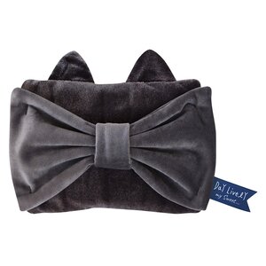 Day Lively Cat Microwave Heating Pad Black