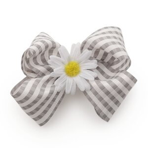 LIZ LISA Margaret Gingham Barrette Gray