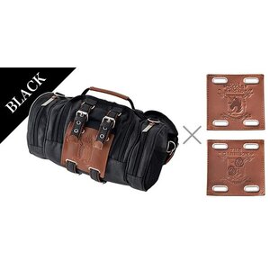 Attack on Titan Vertical Maneuvering Equipment 4-Way Bag Black w/ Military Crest Set