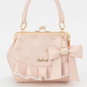 LIZ LISA Embroidered Gamaguchi Coin Pouch Pink