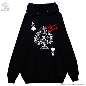 LISTEN FLAVOR Ace of Spades Hoodie Black