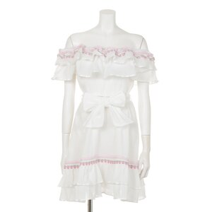 Swankiss DR Frilly Rococo Dress White