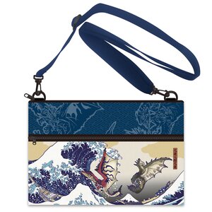 Monster Hunter Rathalos & Rathian x Fugaku Ukiyo-e Sacoche Bag