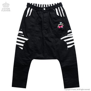 LISTEN FLAVOR Angel Cherry Sarouel Pants Black