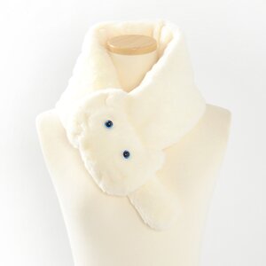 E Hyphen World Gallery BonBon Catbon Muffler Ivory
