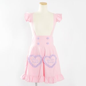 KOKOkim Kimura U & CANDY A GO GO!'s Pinafore Dress Pink L