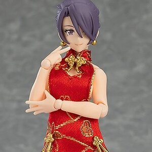 figma Female Body (Mika) with Mini Skirt Chinese Dress Outfit