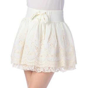 LIZ LISA Embroidered Skort White