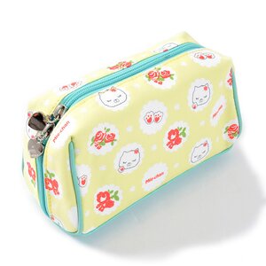 Flower Pattern Mie-chan Pouch Yellow