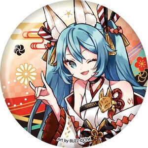 Hatsune Miku Hyakki Yakou Big Tin Badge Youko (Ume) (Re-run)