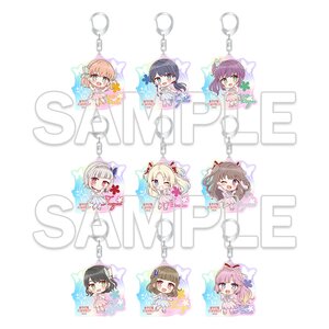 Love Live! Hasu no Sora Jogakuin School Idol Club Tradable Mini-Character Aurora Acrylic Keychain Ver.AURORA FLOWER (1 Piece) [Pre-order]