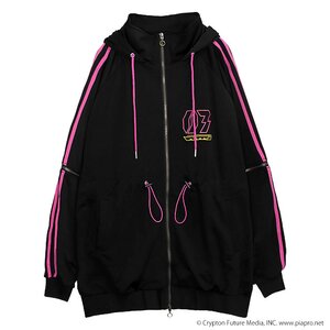 LISTEN FLAVOR Megurine Luka Jersey Hoodie Black