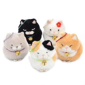 Hige Manjyu Bell Cat Plush Collection (Ball Chain) Set of 5