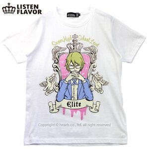 LISTEN FLAVOR Ultimate Affluent Progeny Byakuya Togami T-Shirt White S