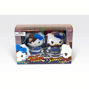 Sanrio x Street Fighter PVC Mini Figures Chun Li vs Zangief