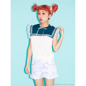 Swankiss Sailor Knit Top White