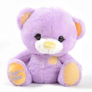 Heart Bear Party Big Plushies Purple