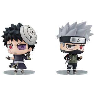 Chimi-Mega Buddy Series Naruto Shippuden Kakashi Hatake & Obito Uchiha Set