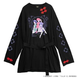 LISTEN FLAVOR Ranma 1/2 Collaboration Heroines Belt Long-Sleeve T-Shirt Black [Pre-order]
