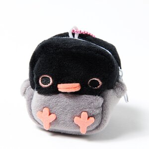 Square Birdies Plushie Coin Pouches Java Sparrow