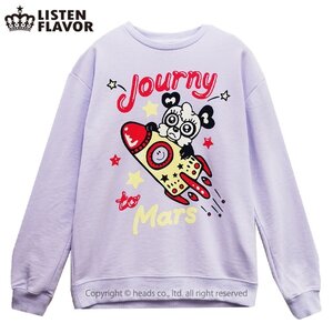 Kurebayashi Haruka x LISTEN FLAVOR Odekake Panda-chan Sweatshirt Lavender