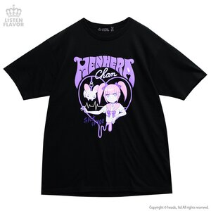 LISTEN FLAVOR 2017 Menhera-chan Collaboration Vol. 2: Melty Heart T-Shirt Black