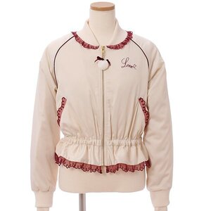LIZ LISA Frilly Embroidered Blouson White