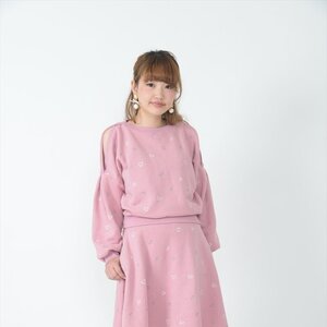 Honey Salon Heart Print Skirt Pink