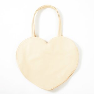 FLAPPER Heart Tote Bag Ivory