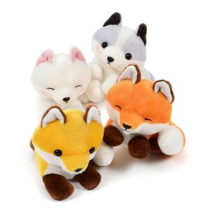 Kogitsune Konkon Curled Tail Fox Plush Collection (Standard) Complete Set