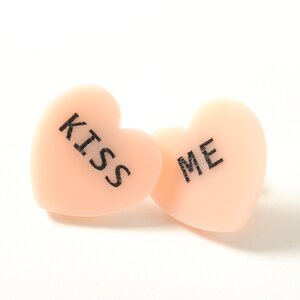 E Hyphen World Gallery BonBon Message Earrings Pink