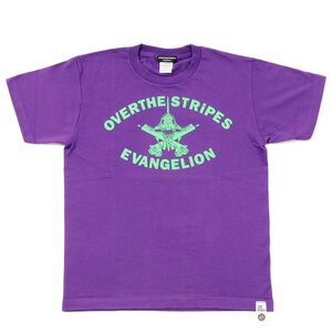 Eva×Over The STRiPES Unit 01 Guns T-shirt (Purple & Green) XL