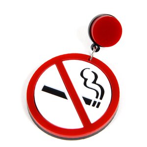 No Smoking Earring
