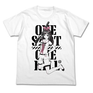 Kizuna AI One Shot One Kill White T-Shirt S