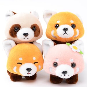 Yochi-yochi Lesser Panda-chan Plush Collection (Standard) Complete Set + Mini Plushie