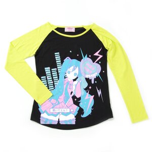 KOKOkim Miku Miku Speaker Raglan Shirt Black M