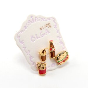 Osewaya Meal Set Earrings Lunch w/ Cola