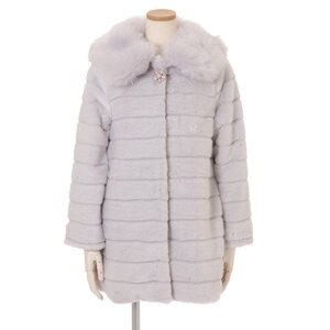 LIZ LISA Layered Fur Coat Gray