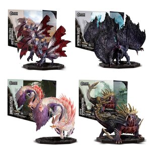 Capcom Figure Builder Cube Monster Hunter Complete Box Set (Set of 4) (Gore Magala / Crimson Glow Valstrax / Magnamalo /Mizutsune )