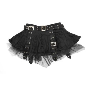 ACDC RAG Pleats & Belt Skirt Black