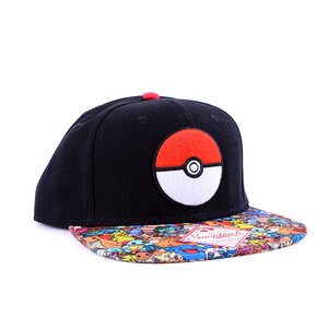 Poké Ball Sublimated Bill Snapback Baseball Cap | Pokémon