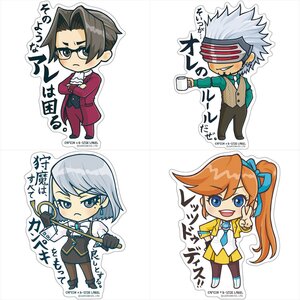 CAPCOM x B-SIDE LABEL Ace Attorney Sticker Complete Set