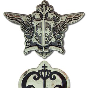 Black Butler Phantomhive & Sebastian’s Watch Emblem Pin Set